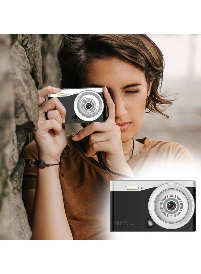 ASIV Beginner Digital Camera - 50MP HD, 4K Recording, 16x Zoom, Stabilization Feature, Ideal for Teens and Kids, Includes 32GB SD Card - Image 2
