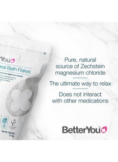 BetterYou Magnesium Flakes | Pure, Clean and Natural Source Magnesium Chloride Bath Flakes | Magnesium Bath Salt | Detox Bath Salt | Cleansing Bath | Vegan & Palm-Oil Free | 35 oz  - Image 5