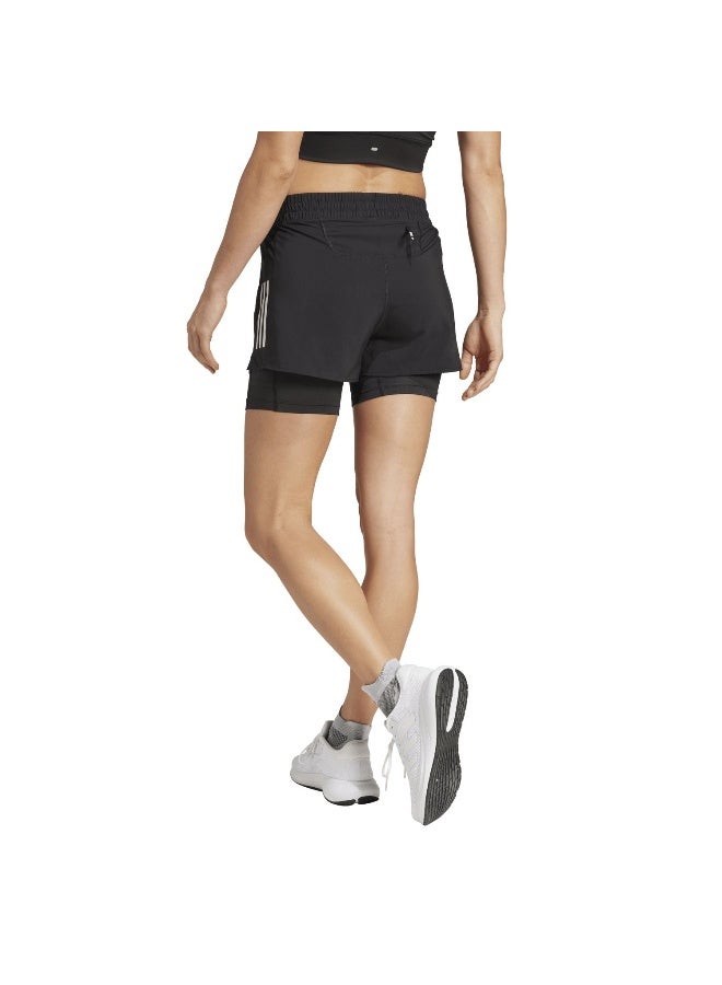 Adidas Otr B S 2In1 W Black Running Shorts For Women XS - Image 3
