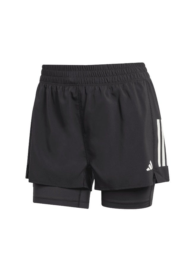 Adidas Otr B S 2In1 W Black Running Shorts For Women XS - Image 1