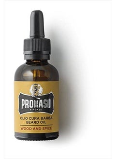 proraso Beard Oil for Men to Tame, Smooth and Condition Beard Hair - Wood & Spice, 1 Fl Oz (Pack of 1)  - Image 2