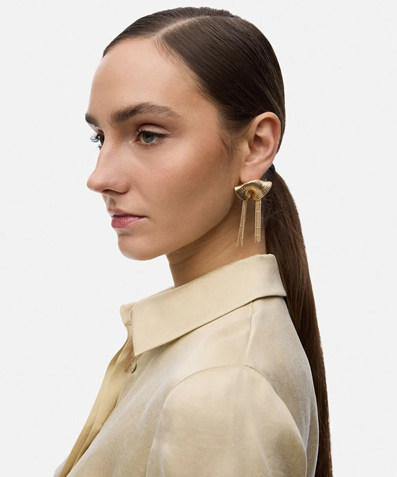 Ipekyol Textured Dangle Earrings