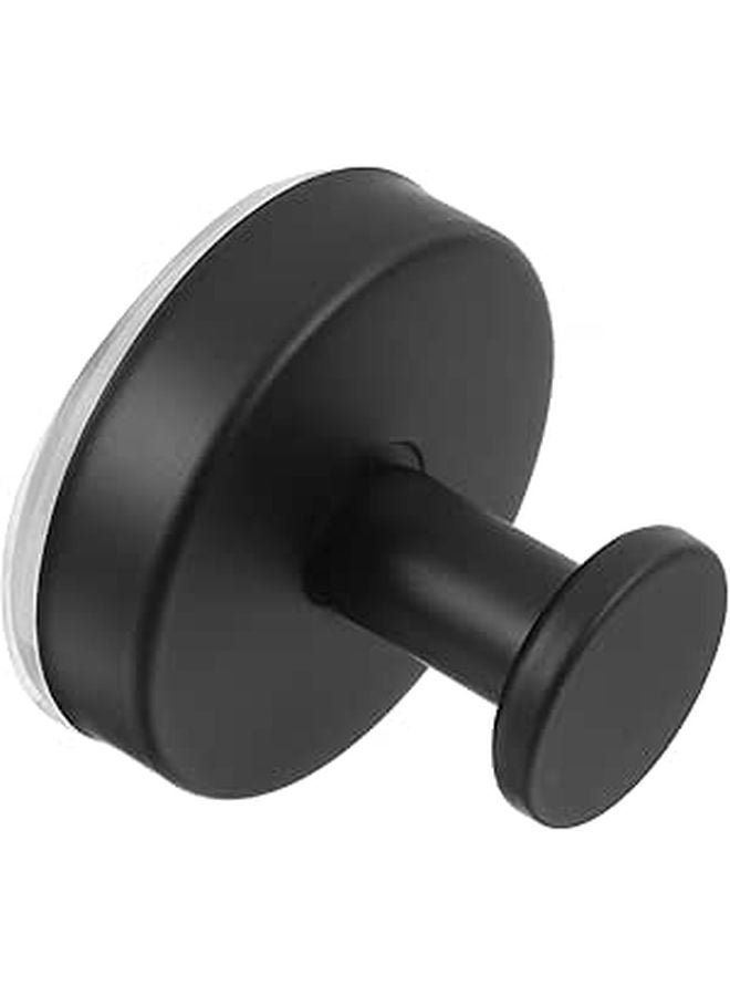 Matte Black 304 Stainless Steel Suction Towel Hooks For Glass Door Shower Wall - Image 1