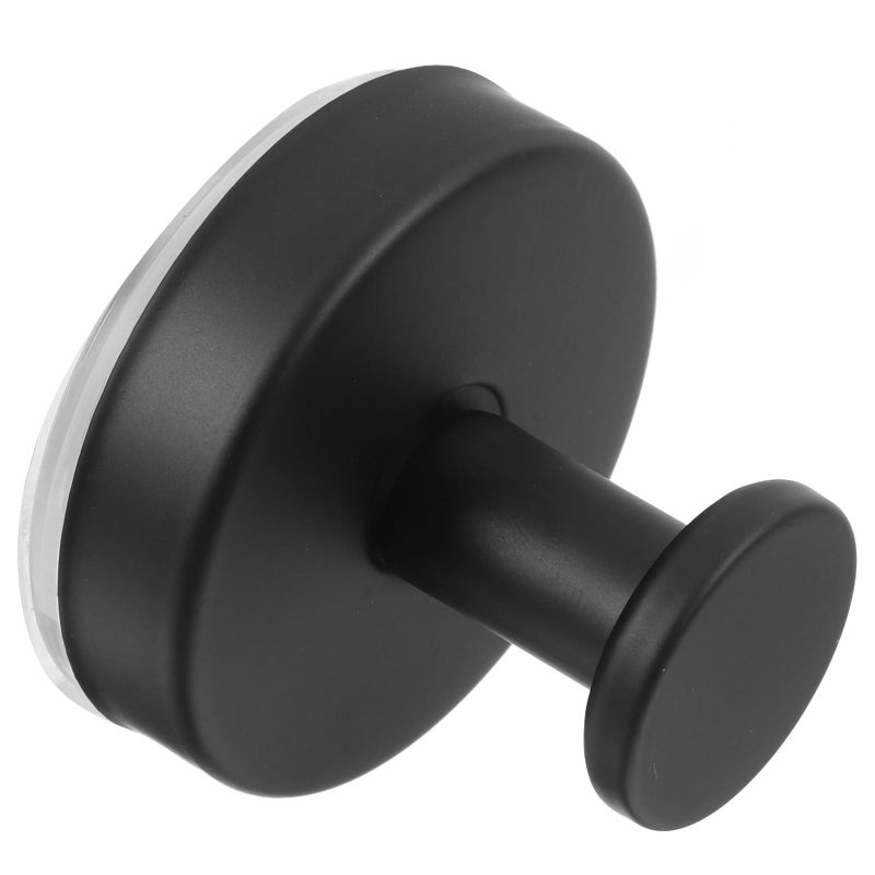 Matte Black 304 Stainless Steel Suction Towel Hooks For Glass Door Shower Wall - Image 2