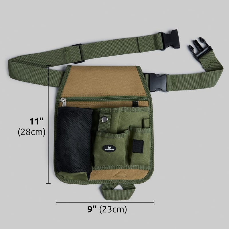 Case4Life Handy Organizer Garden Tool Pouch - Unisex Utility Belt Apron for Gardening Gifts, Plumbing, Florists, Woodwork, DIY - with Multiple Pockets for Hand Tools & Adjustable Waist Belt - Image 2