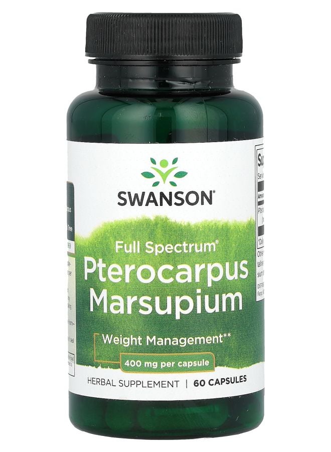 SWANSON Full Spectrum Pterocarpus Marsupium 400 mg 60 Capsules - Image 1