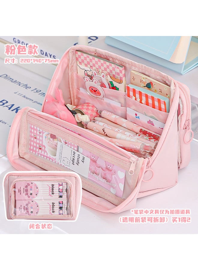 New Nine-layer Large-capacity Pencil Case For Primary School Students, Junior High School Students, Simple Multi-functional Pencil Case