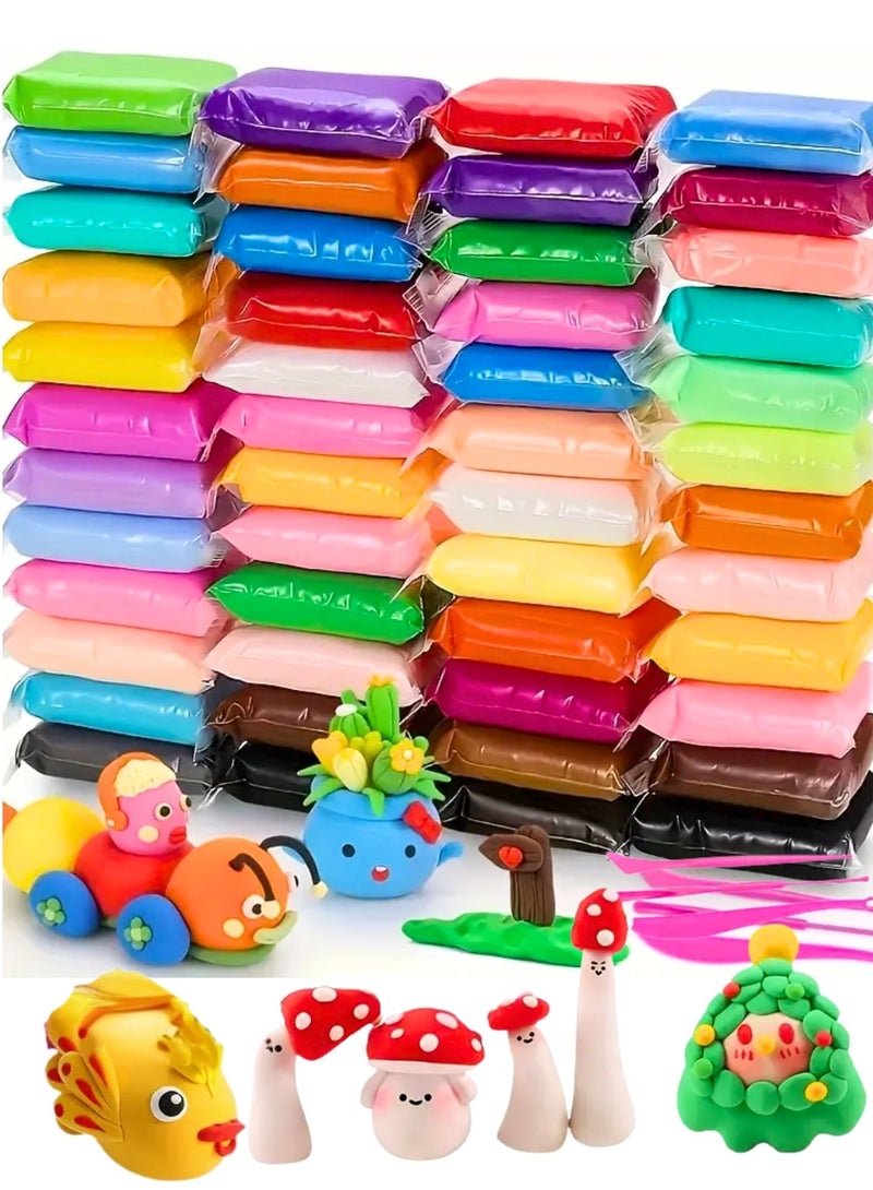 ZedPlay Magic Clay - Air Dry Clay 36 Colors, Modeling Clay for Kids with Tools, Soft & Ultra Light, Toys Gifts for Age 3 4 5 6 7 8+ Years Old Boys Girls Kids - Image 1