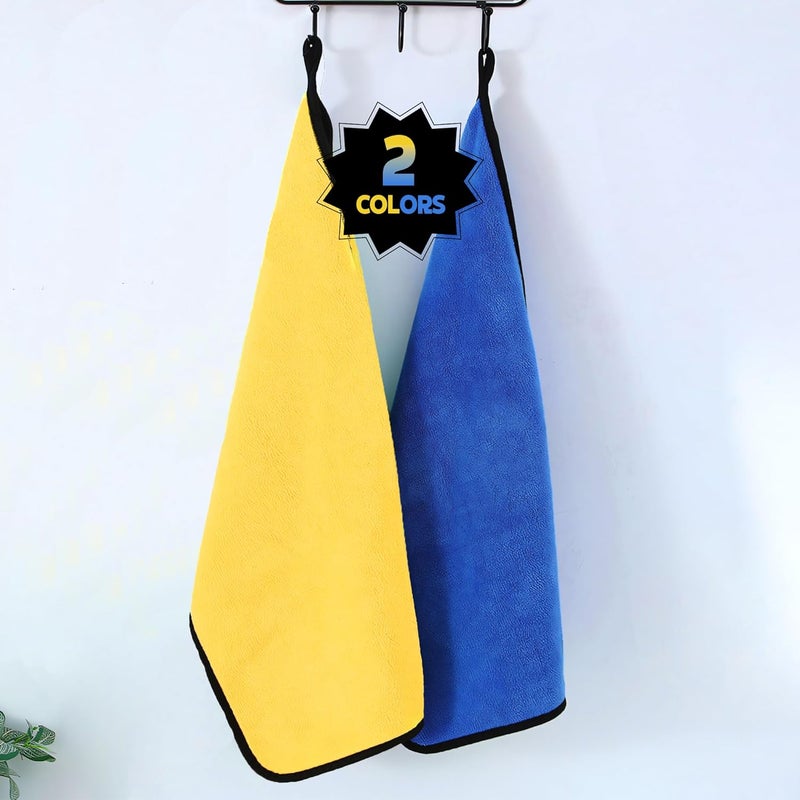 MIORAH Microfiber Cleaning Cloth for Car & Home | Ultra Soft Dusting & Glass Cleaning Cloth – Lint-Free & Reusable (35x75cm-2Pc) - Image 5