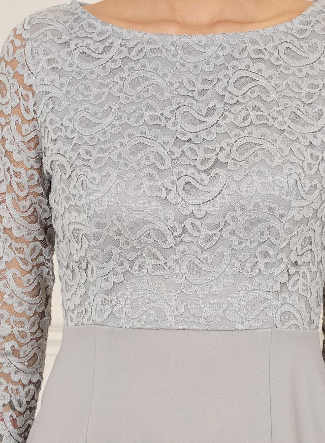 Styli Lace Bodice Column Dress  - Image 3