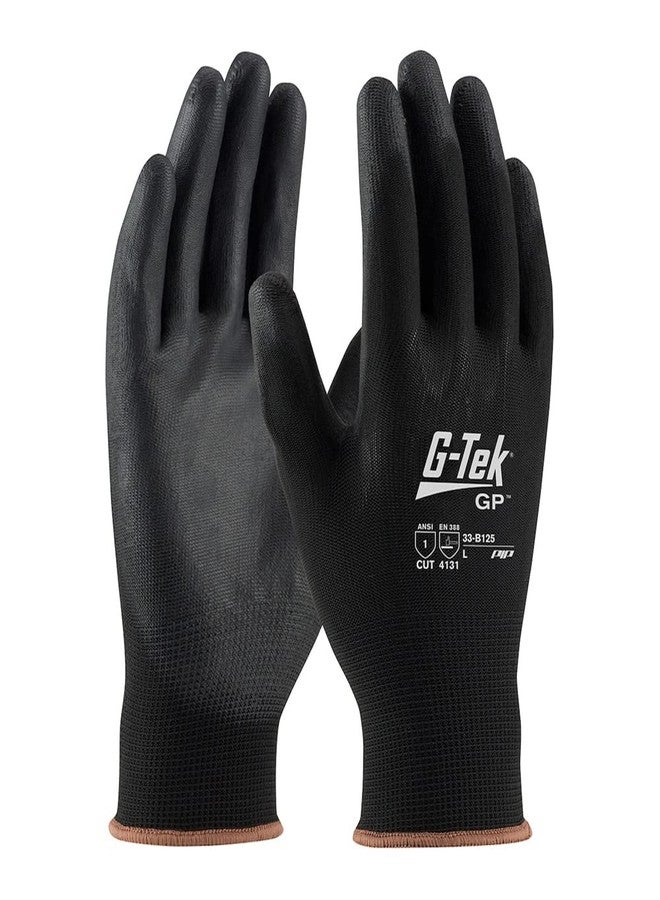 PIP Protective Industrial Products 33-B125-XL PIP 33-B125-XL Black Nylon Gloves, XL, Black (Pack of 12)