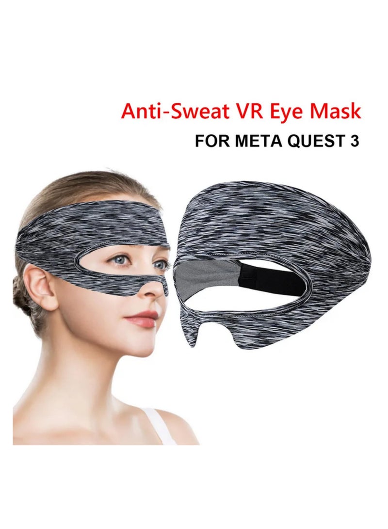 غلاف سيليكون واقي لحاسوب Meta Quest 3 VR، غطاء للرأس والوجه، وسادة عين، مقابض، أزرار، إكسسوارات VR باللون الأسود - Image 3