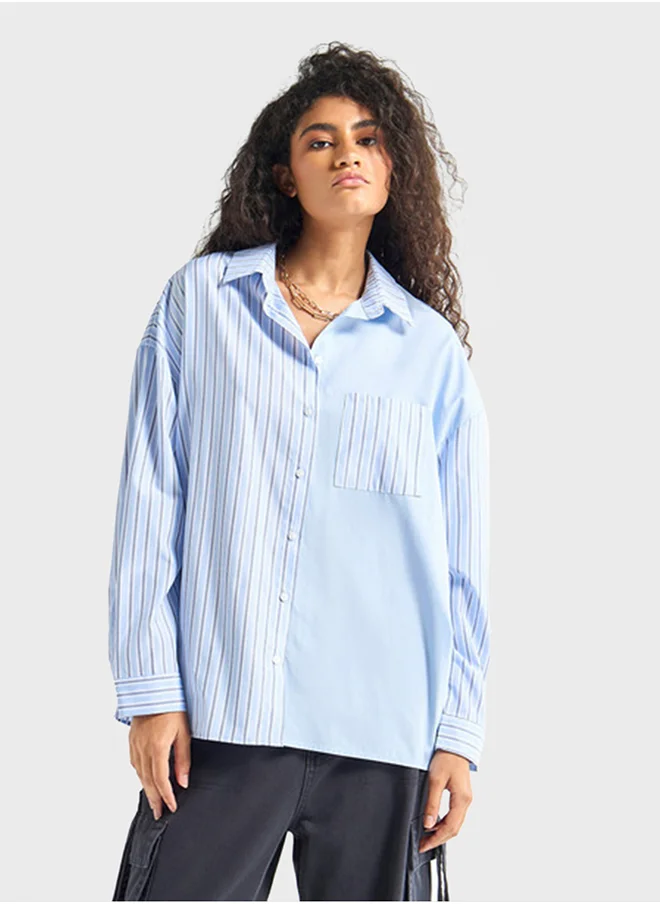 فاف Striped Btton Down Shirt