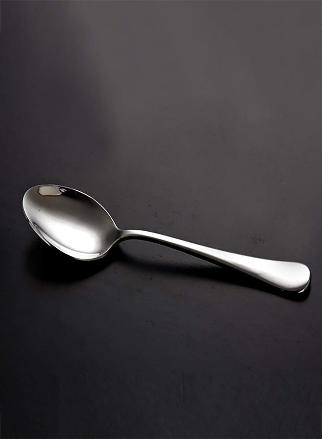 VANRA 4-Piece Children Spoons Stainless Steel Kids Dinner Spoons Child Silver Cutlery Set 5.6-inch (4 spoons) - Image 3