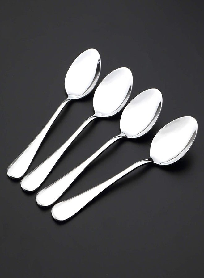 VANRA 4-Piece Children Spoons Stainless Steel Kids Dinner Spoons Child Silver Cutlery Set 5.6-inch (4 spoons) - Image 4