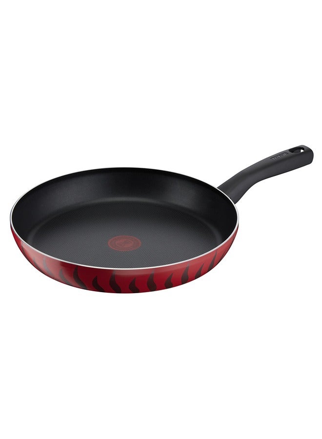 Tefal New Tempo Flame Frying Pan 30cm Red - Image 1