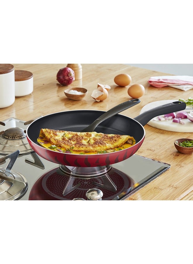 Tefal New Tempo Flame Frying Pan 30cm Red - Image 4