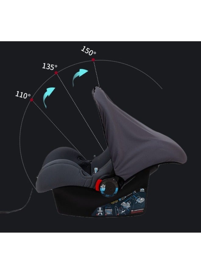 SMART HOME Portable baby car seat including soft body with comfortable 5-point harness with cradle and washable from birth to 15 months - Image 4