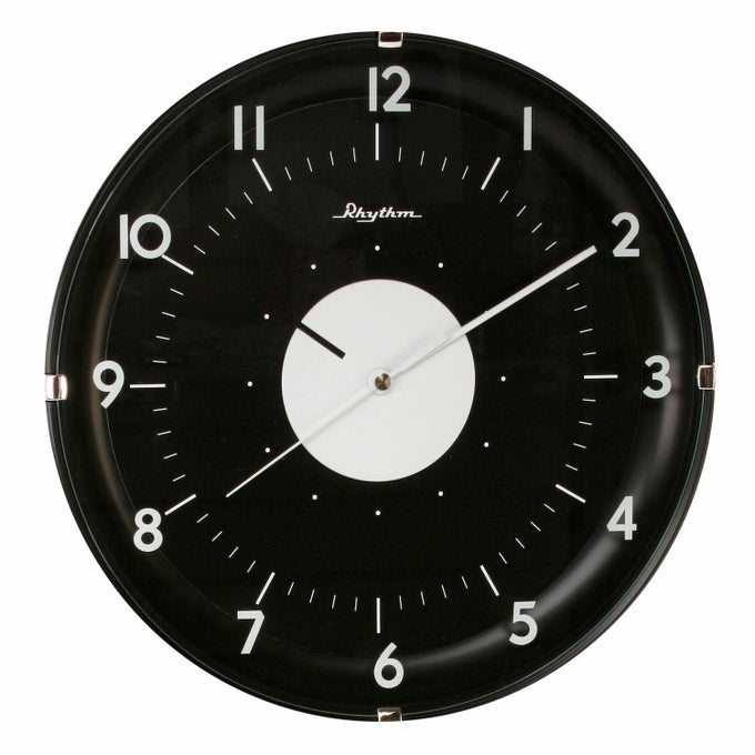 (JAPAN HOUR DISC PRINTING GLASS SILENT SILKY MOVE WALL CLOCK ?30.0X4.5CM