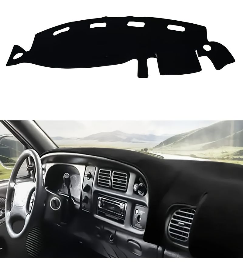Dashboard Cover Compatible With Dodge RAM 1500 2500 3500 Models 1998 2001 Black - Image 5