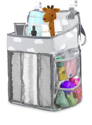 Diaper Caddy Hanging Diaper Caddy Organizer Hanging Nursery Nappy Organiser Diaper Holder Caddy Stacker for Baby Crib Changing Table Playard Wall Baby Shower Bedside Storage Grey - pzsku/Z134DD7301E8BC067AA3AZ/45/_/1698654588/a799d066-59ea-407e-a3ab-43e7f3fdd56d