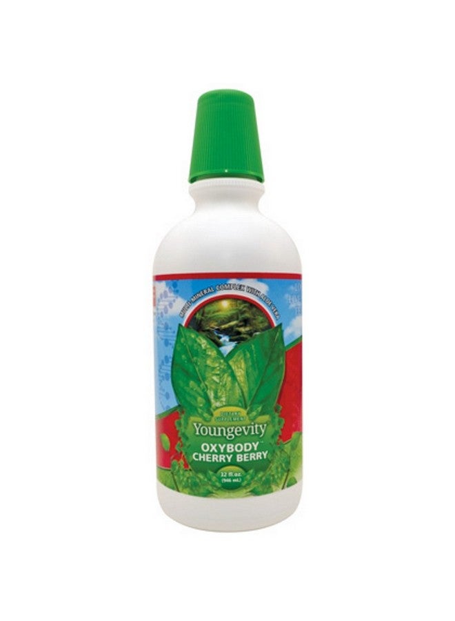 Youngevity Oxybody Cherry Berry - Vitamins Minerals & Botanicals - 32 Fl Oz - Aloe Vera Drink with Natural Cherry Flavor - Immunity Juice, Minerals and Botanicals - Health Supplement (Pack of 1) - Image 1