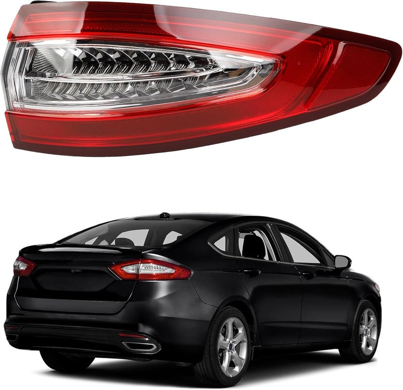 Dasbecan Right Passenger Side Tail Light for 2013-2016 Ford Fusion S SE LED Rear Lamp - Image 1