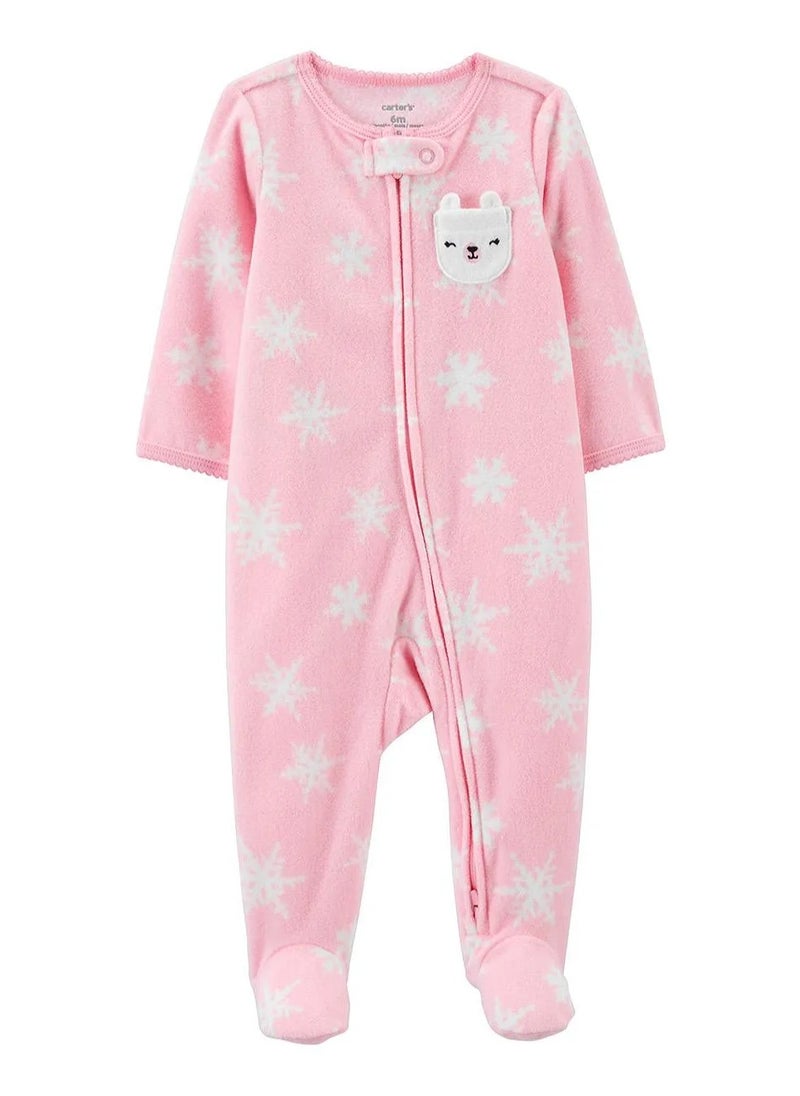 carter's Carter's Llama Patch Detailed 2-Way Zip Sleep Suit  - Image 1