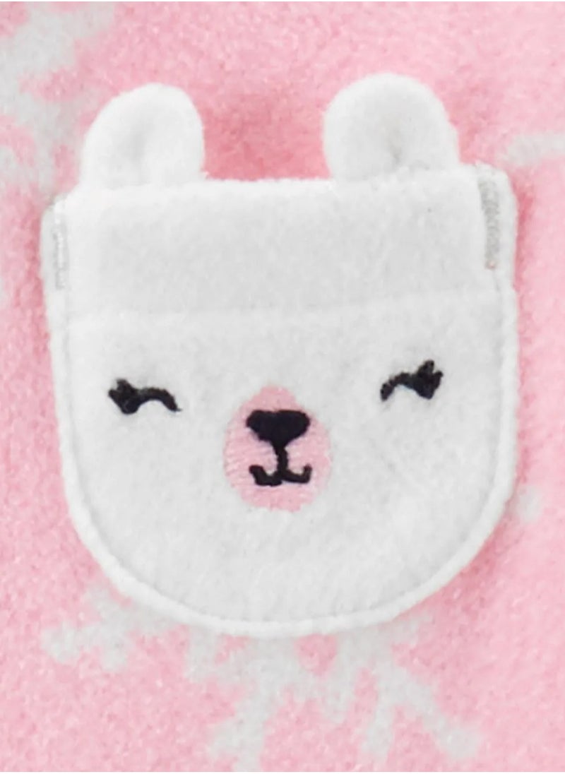 carter's Carter's Llama Patch Detailed 2-Way Zip Sleep Suit  - Image 2