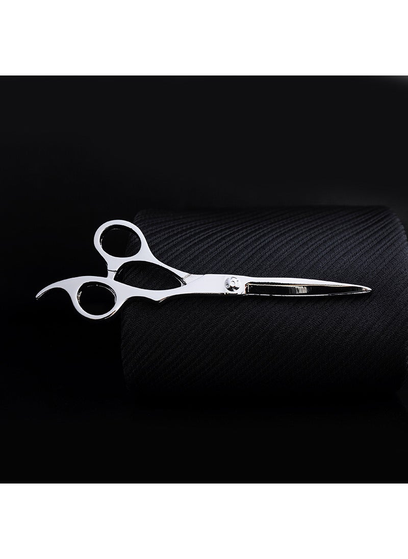 Generic Creative Gold Tie Clip Elegant Accessory for Men J0111 white silver scissors 