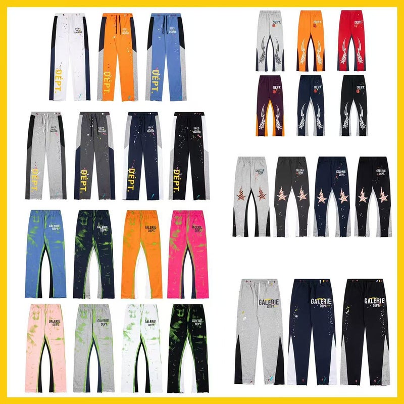 G D Splash Ink Graffiti Casual Loose Pants Stitching Couples Leg Pants Trendy Men'S And Women'S Same - Image 2