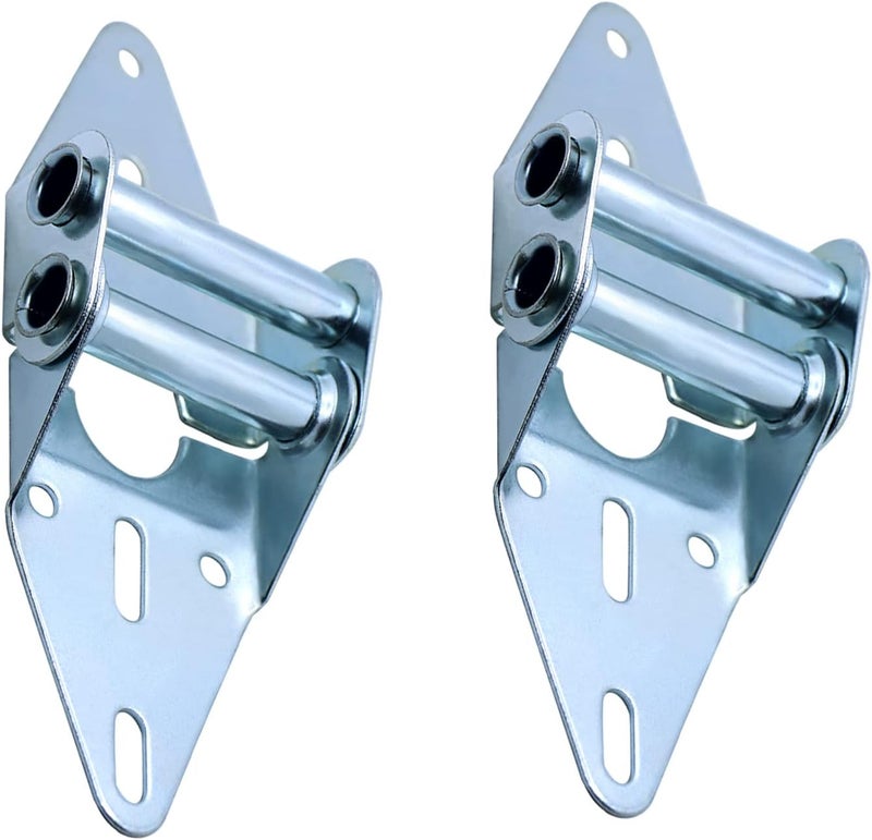 Wulankd 2 Packs Garage Door Hinges #2 with Galvanized Finish - Heavy Duty 14 Gauge Steel, Suitable for Residential/Light Commercial Garage Door Replacement - Image 3