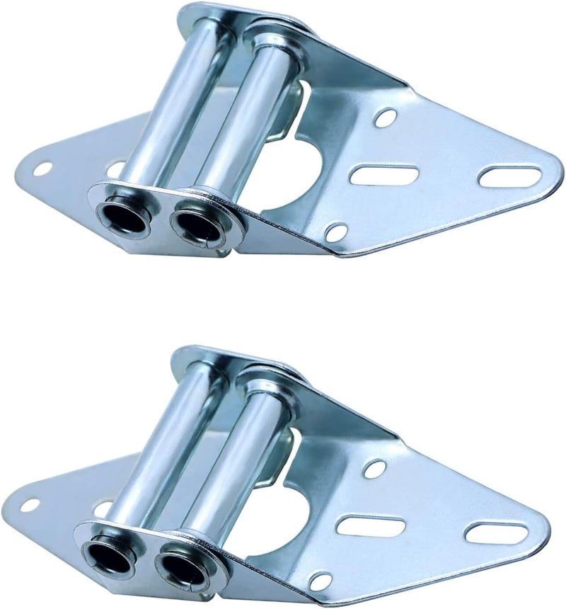 Wulankd 2 Packs Garage Door Hinges #2 with Galvanized Finish - Heavy Duty 14 Gauge Steel, Suitable for Residential/Light Commercial Garage Door Replacement - Image 2