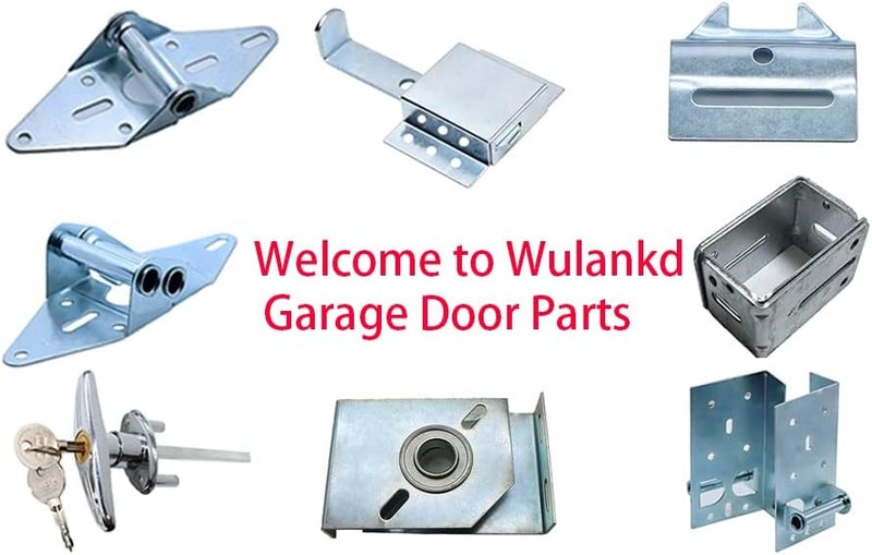 Wulankd 2 Packs Garage Door Hinges #2 with Galvanized Finish - Heavy Duty 14 Gauge Steel, Suitable for Residential/Light Commercial Garage Door Replacement - Image 5