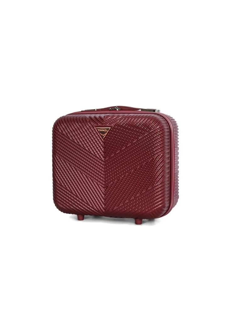 فانكل Fancl Hardshell Luggage Trolley 4 pcs Set,Burgundy