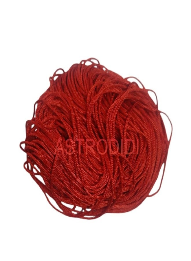 ASTRODIDI Religious Red Sacred Thread Laal Silk Dhaga Raksha Sutra | Lal Color ka Dhaga Perfect For Puja and Religious Purpose and Bracelet Jewelery Making, Arts And Crafts Etc (Lengh Approx 30 Meter) - Image 1