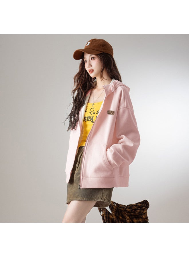 Flying in the snow Women's Jacket 2025 New Arrival Autumn Winter Casual Comfortable Korean Style Lazy Loose Cardigan Top - Image 3