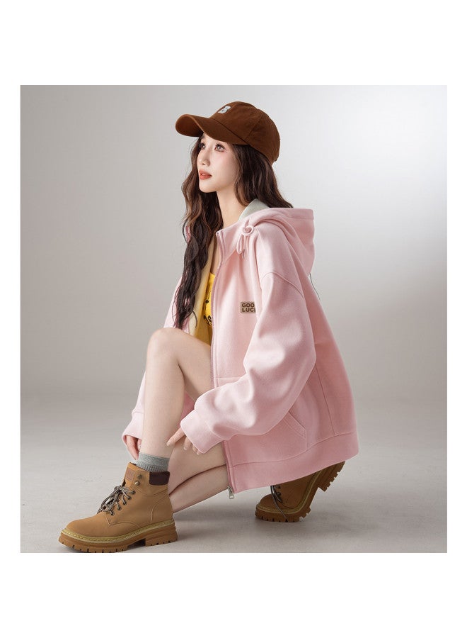 Flying in the snow Women's Jacket 2025 New Arrival Autumn Winter Casual Comfortable Korean Style Lazy Loose Cardigan Top - Image 2