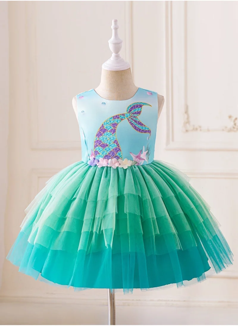 D'Daniela D' Daniela - Mermaid Dreams Dress - Blue