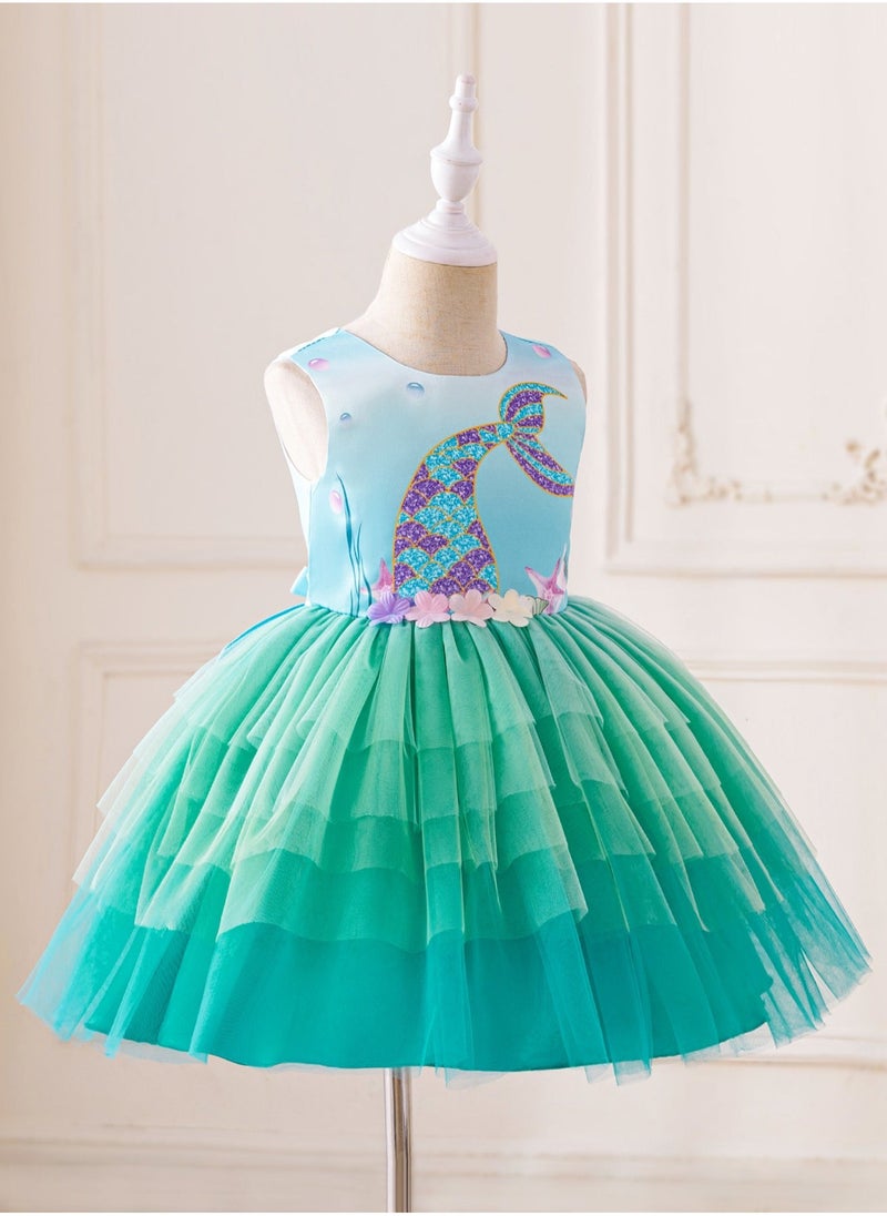 D'Daniela Mermaid Tulle Dress - Image 3