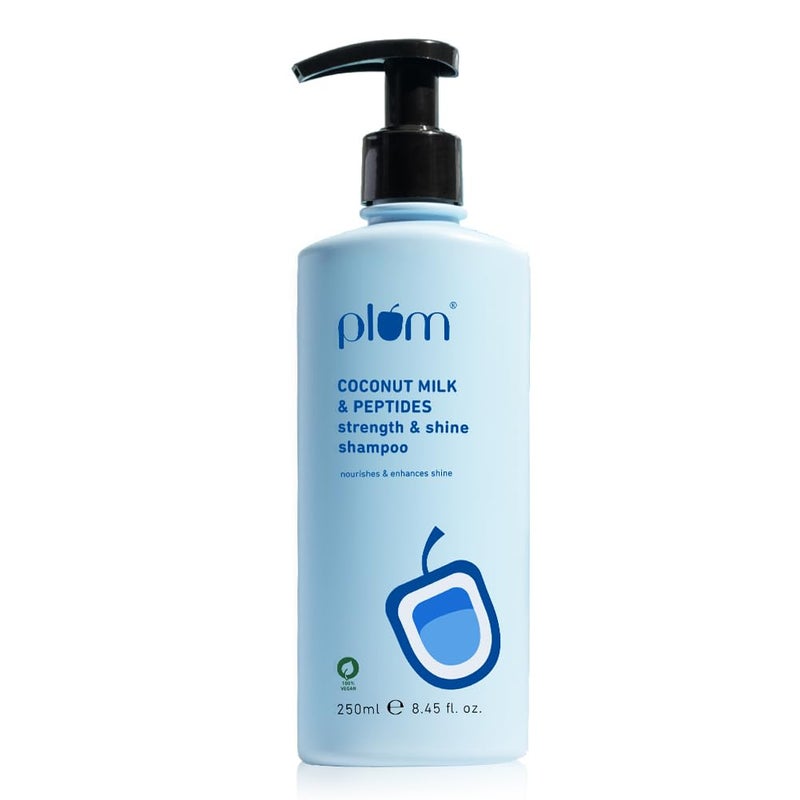Plum Coconut Milk & Peptides Strength & Shine Shampoo | 500 ml | Full - Size - Image 1