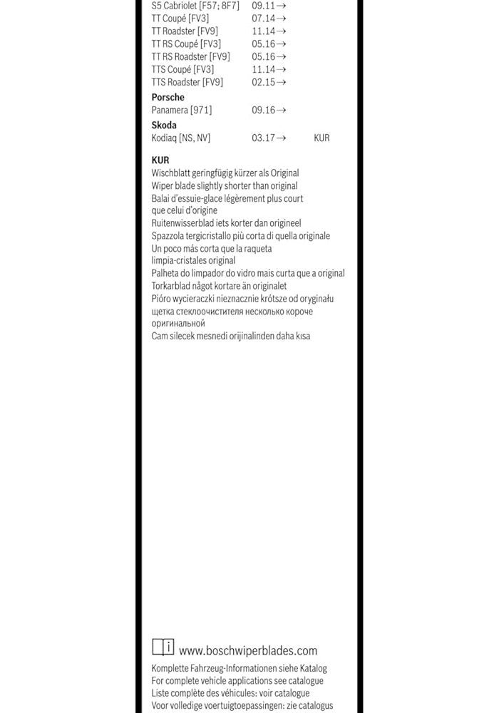 Bosch Wiper Blade Aerotwin A862S - Set of Front Wiper Blades (600mm/530mm) - Image 3