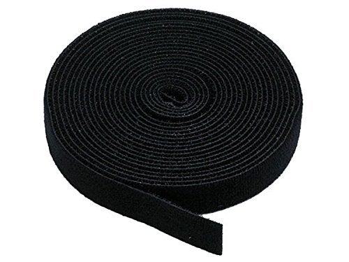 ENVISIONED Reusable Hook & Loop Strong Grip Fastener Roll 1" x 16' (1" Wide, 16 Feet Long) Cut it to Your Desired Length - Black - Image 3