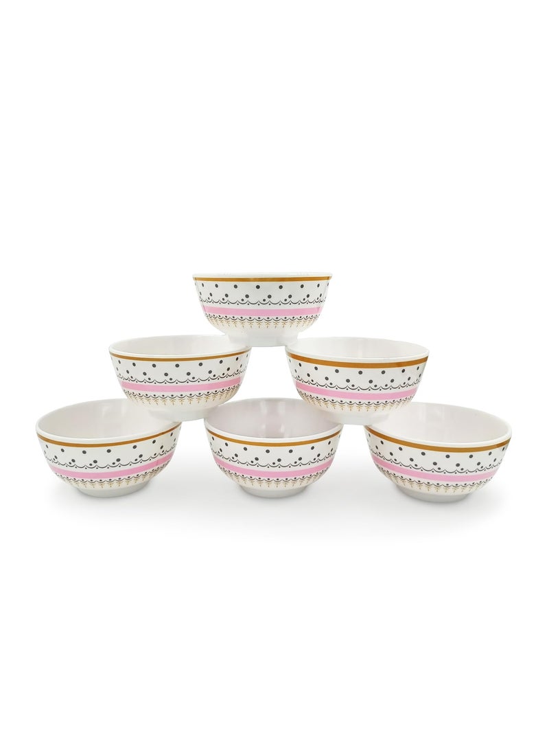 Superware Superware | Pure Melamine | Katori Set – Diamond 3.5” (6 nos.) | Stain Free, Glazed Finish  - Image 4