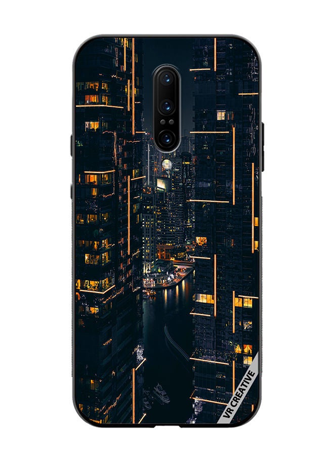 VR CREATIVE Protective Case Cover For OnePlus 7 Pro Building View Design Multicolour - Image 1