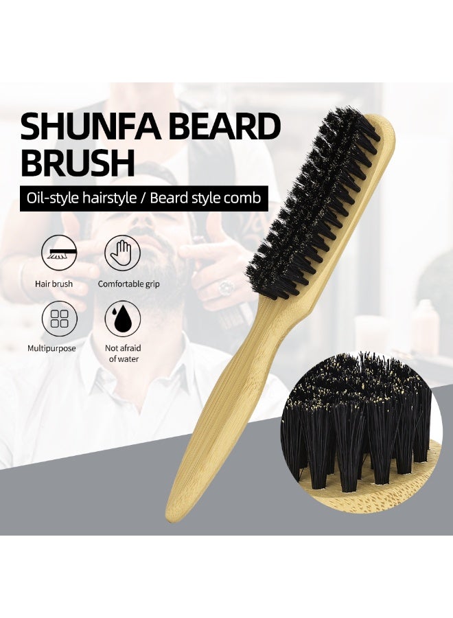 Beard and Brush with Soft Bristles Comfortable Grooming Tool for Men Facial Hair Care for Beards Brush - Image 4
