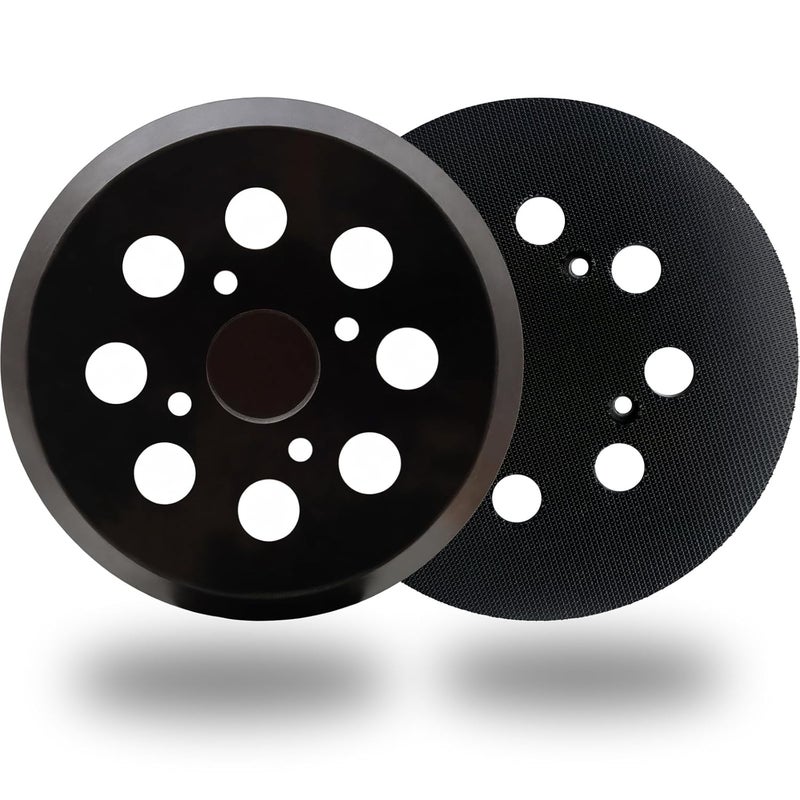 Tockrop 5" Hook and Loop Sander Pad for Ridgid R2600, R2601 Random Orbit Sanders -5 Inch 8 Hole Replacement Sanding Pad for Part Number 300527002 - with Extra Hard Backing - 1 Pack - Image 1