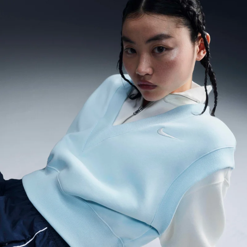 Nike Blue Nike Sportswear Phoenix Fleece for Women | Best Price UAE