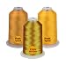 Simthread 33 Selections Various Assorted Color Packs of Polyester Embroidery Machine Thread Huge Spool 5500Y for All Sewing Embroidery Machines Deep Gold - Image 2