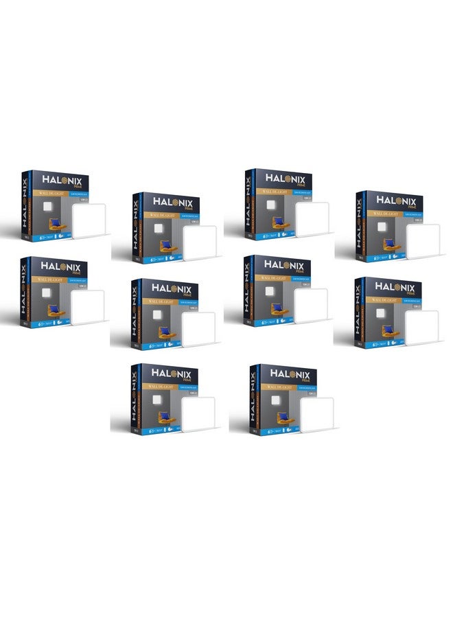 Halonix Prime 12W Square Slim Surface Downlighter | CCT-6500K Cool Day Light | Slim Decorative Wall & Ceiling Light | Pack 10 - Image 1